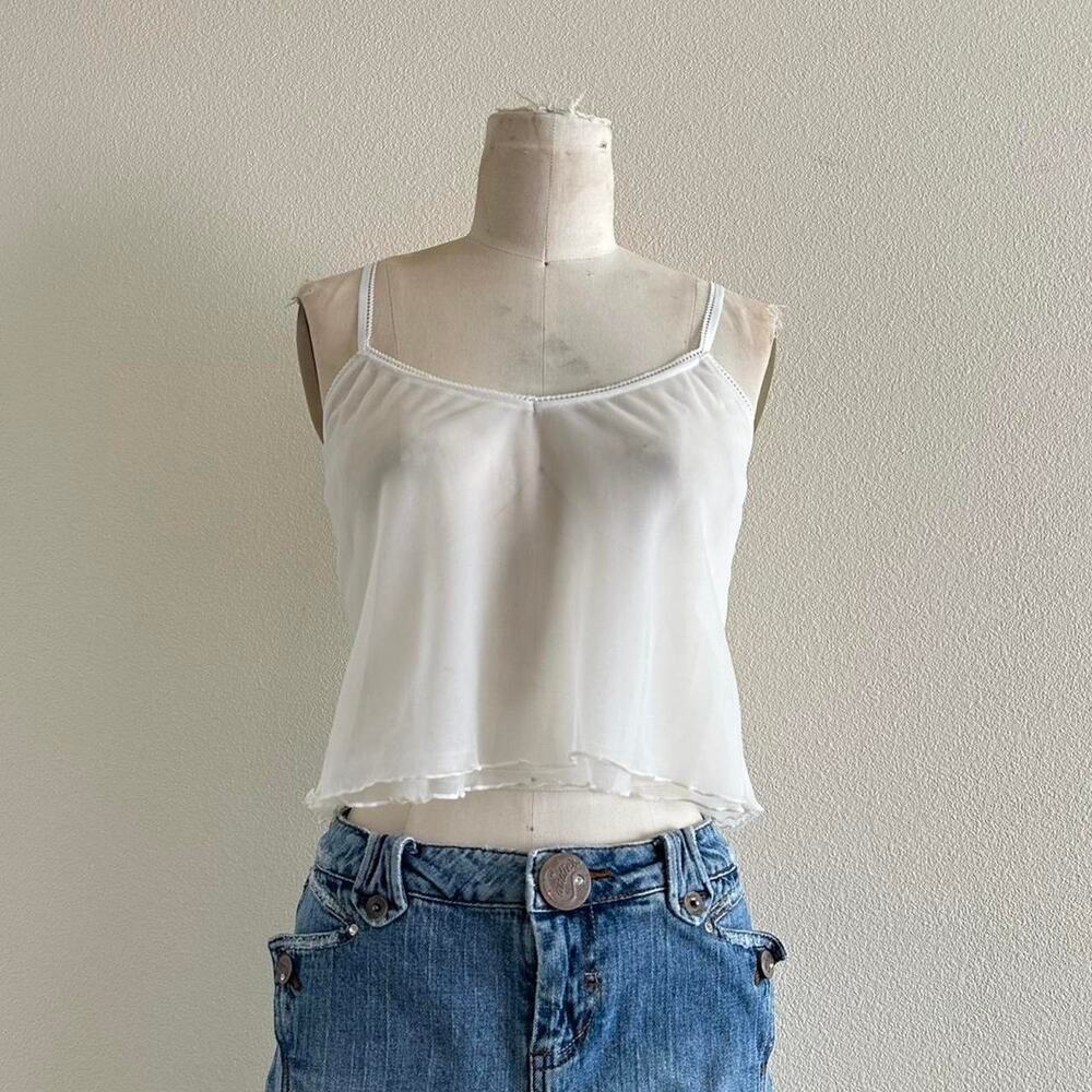 handmade white sheer camisole - Picture 2 of 8